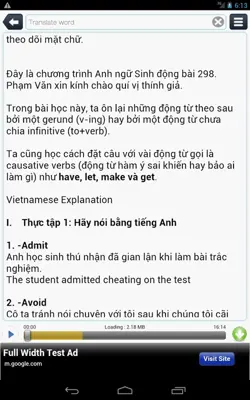 Luyện Nghe Tiếng Anh TFLAT android App screenshot 0