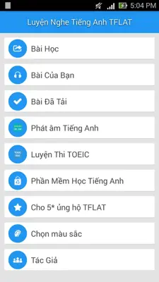 Luyện Nghe Tiếng Anh TFLAT android App screenshot 7